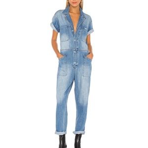 Grover pocketed denim jumpsuit